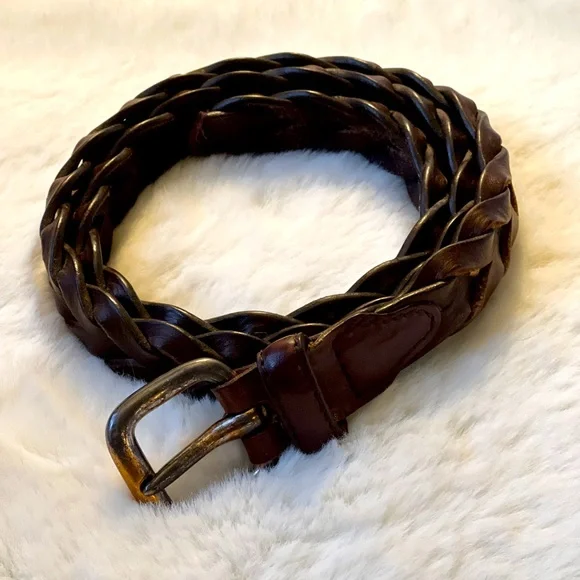 Accessories | Vintage Leather Handmade Braided Belt 4 | Poshmark display picture 1